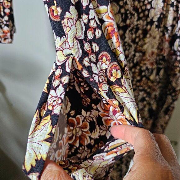 EUC J. JILL FLORAL 3/4 SLEEVES SOFT BABY DOLL DRESS SIZE SMALL WOMENS - Picture 13 of 16